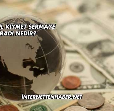 Menkul Kıymet Sermaye İradı Nedir?