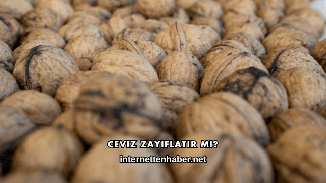 Ceviz Zayıflatır mı?
